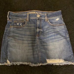 American Eagle : Super Stretch Denim Blue Skirt